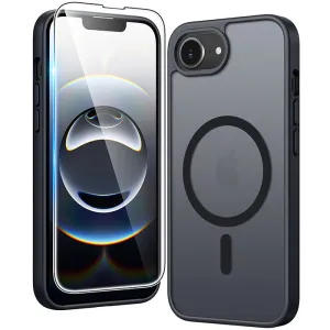 Stylish Texture FNTCASE for iPhone SE 4/ SE 2025/ 16E Phone Case: Magnetic Charging Shockproof Magsafe Support - Frosted Oil Spray Touch