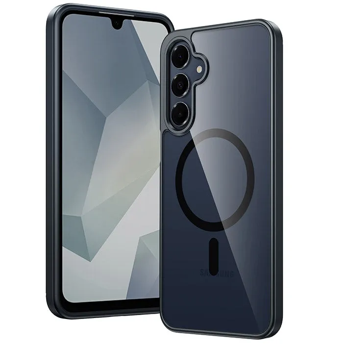 Scratch Guard Durable Protection Layer FNTCASE for Samsung Galaxy A16 5G Phone Case: Magnetic Translucent Shockproof Slim Phone Cover - Military Grade Drop Proof Hard Back Anti-Fingerprint Protective Case