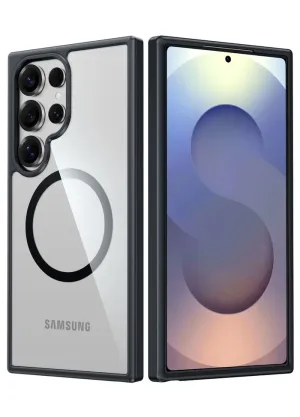 Comfort Texture Layer Soft Surface Layer FNTCASE for Samsung Galaxy S25 Ultra 6.9 Inch Case: Magnetic Charging Shockproof Magsafe Support Phone Case