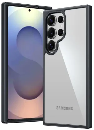 FNTCASE for Samsung Galaxy S25 Ultra 6.9 Inch Case: Matte Clear Military Grade Drop Protection Phone Cover Stylish grip Compact Style