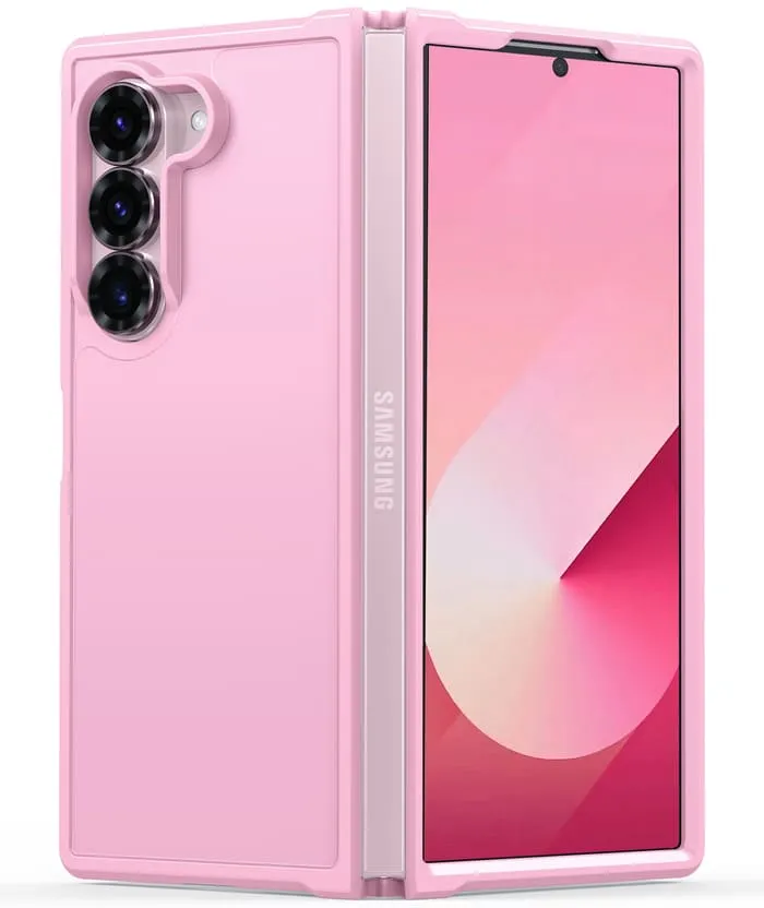 FNTCASE for Samsung Galaxy Z Fold 6 Case: Frosted Matte Thin Lightweight Military Grade Protective Cover Durable Rugged DropProof Shockproof TPU Case Port Protection