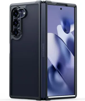 FNTCASE for Samsung Galaxy Z Fold 6 Case: Frosted Matte Thin Lightweight Military Grade Protective Cover Durable Rugged DropProof Shockproof TPU Case Elegant Detail Non Slip Surface