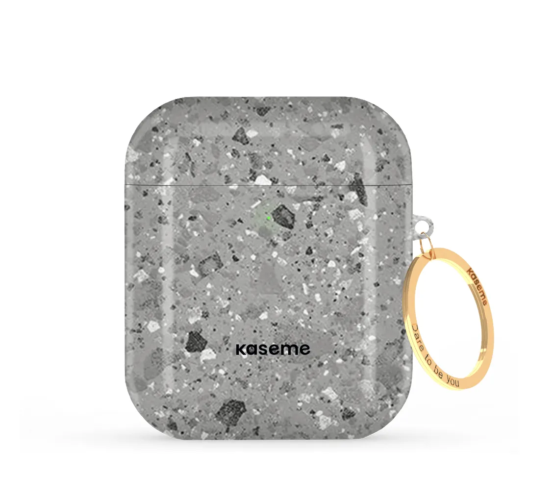 magnetic strap cover Freckles Grey AirPods Case