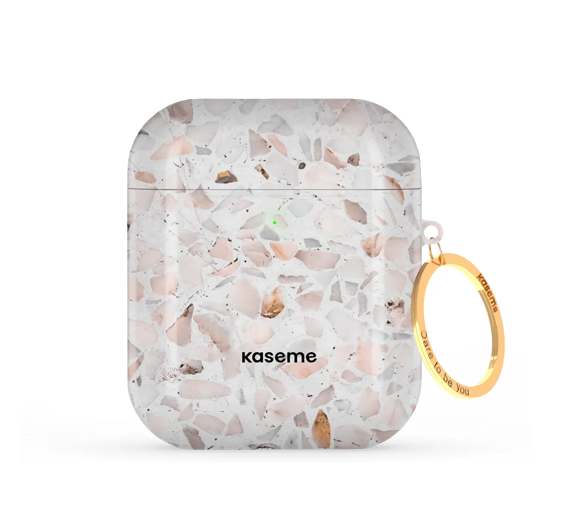 Smooth Silicone Texture Frozen Stone AirPods Case