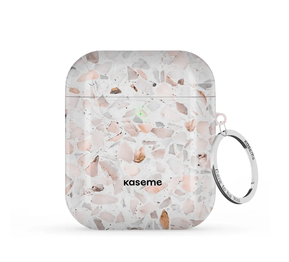 premium texture case Simple Silicone Cover Frozen Stone AirPods Case