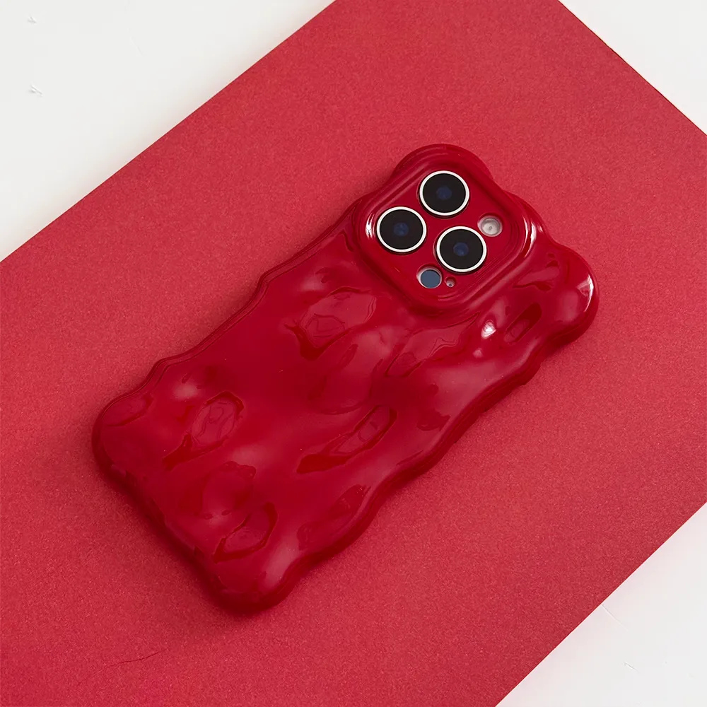 Soft Protection 3D Bubble Phone Case - Cherry