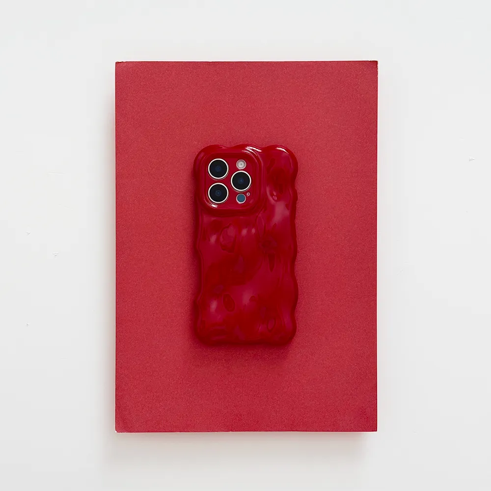 3D Bubble Phone Case - Cherry Durable Surface