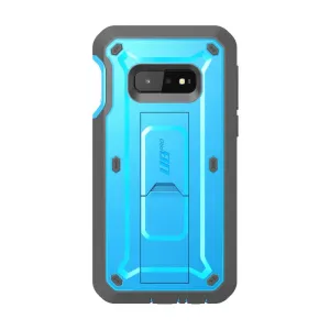 Flexible Shell Clear Surface Galaxy S10e Unicorn Beetle Pro Full Body Rugged Holster Case-Blue
