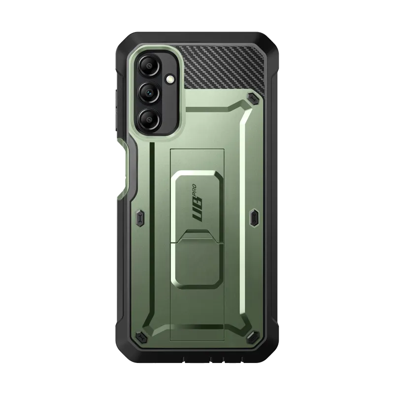 Galaxy A14 Unicorn Beetle Pro Rugged Holster Case-Dark Green Shock Frame