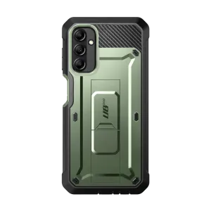 Galaxy A14 Unicorn Beetle Pro Rugged Holster Case-Dark Green Shock Frame