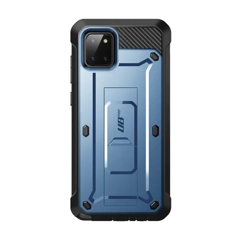 Modern Texture Look High Durability Galaxy Note10 Lite Unicorn Beetle Pro Rugged Holster Case-Metallic Blue