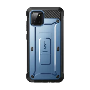 Modern Texture Look High Durability Galaxy Note10 Lite Unicorn Beetle Pro Rugged Holster Case-Metallic Blue