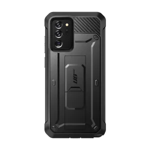 Clear View Luxury Detail Texture Galaxy Note20 Ultra Unicorn Beetle PRO Rugged Holster Case-Black