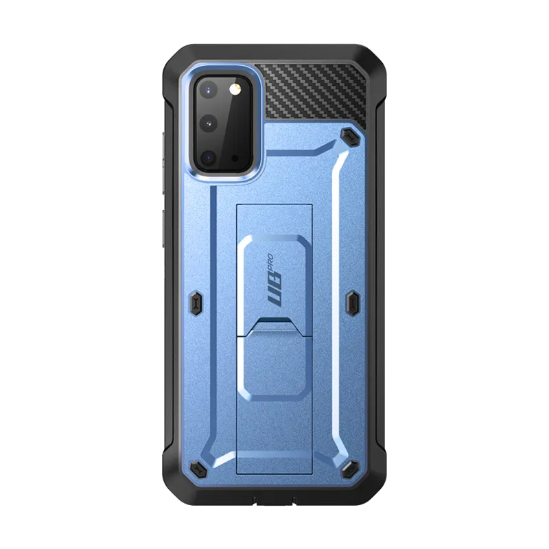 Gloss Surface Classic Design Galaxy S20 FE Unicorn Beetle Pro Rugged Case-Metallic Blue