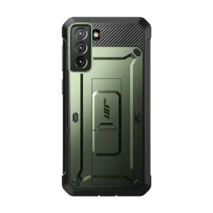 Portable Protection Galaxy S21 FE Unicorn Beetle PRO Rugged Case-Dark Green