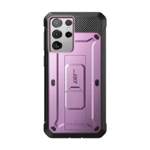 Galaxy S21 Ultra Unicorn Beetle Pro Rugged Case-Metallic Purple Luxury Build
