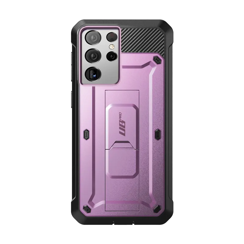 Galaxy S21 Ultra Unicorn Beetle Pro Rugged Case-Metallic Purple Luxury Build