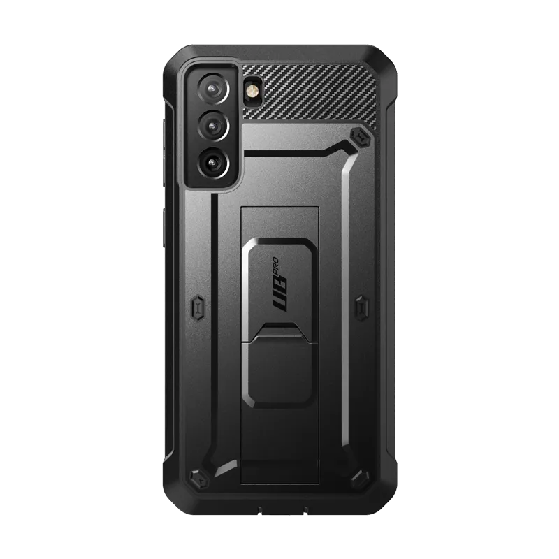 Galaxy S21 Unicorn Beetle Pro Rugged Case-Black Polished Texture Design