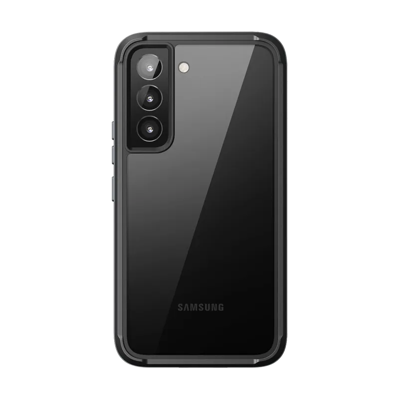 Non slip grip Lightweight Grip Galaxy S22 Plus Unicorn Beetle EDGE XT Bumper Case-Black