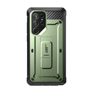 Galaxy S22 Ultra Unicorn Beetle PRO Rugged Case-Dark Green Sleek Appearance