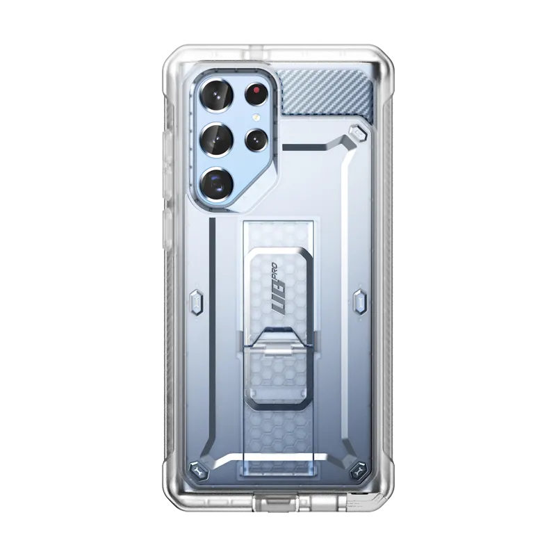 Travel Friendly Galaxy S22 Ultra Unicorn Beetle PRO Rugged Case-Ice