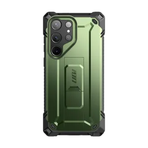 Modern Form Minimal Texture Layer Galaxy S23 Ultra Unicorn Beetle Case-Dark Green