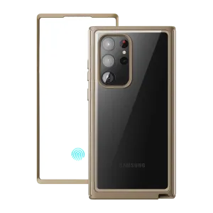 Galaxy S23 Ultra Unicorn Beetle EDGE XT Bumper Case With Screen Protector-Cream Classic Grip