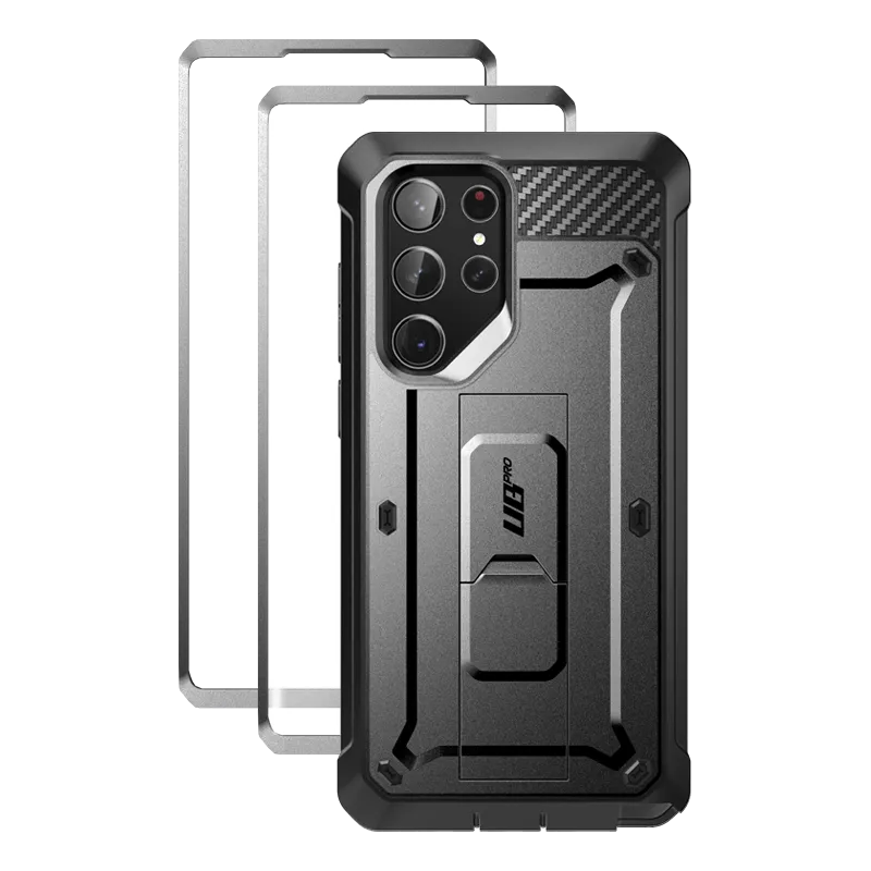 Anti Shock Galaxy S23 Ultra Unicorn Beetle PRO Screen Protector Case-Black