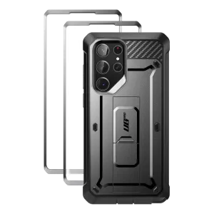 Anti Shock Galaxy S23 Ultra Unicorn Beetle PRO Screen Protector Case-Black