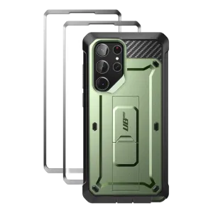 Galaxy S23 Ultra Unicorn Beetle PRO Screen Protector Case-Dark Green Stylish Edge Shock Surface Layer