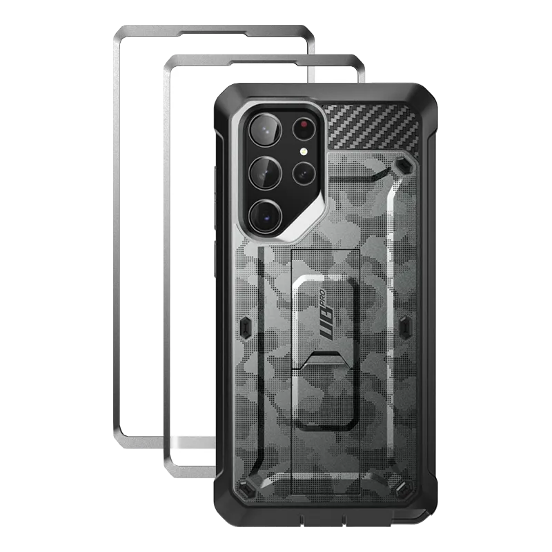 Protective barrier Galaxy S23 Ultra Unicorn Beetle PRO Screen Protector Case-Gray Camo
