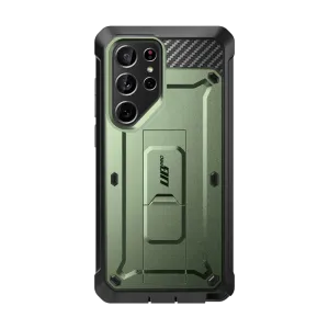 Elegant Layer Texture Galaxy S24 Ultra Unicorn Beetle PRO Rugged Case-Dark Green
