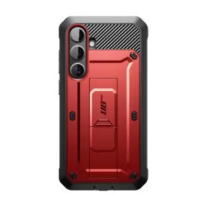 Tactile Buttons Rugged Detail Layer Galaxy S25 Plus Unicorn Beetle PRO Rugged Case-Metallic Red