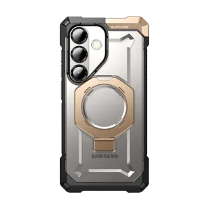 Smooth Outline Shock Frame Galaxy S25 UB Grip MagSafe Phone Case-Desert