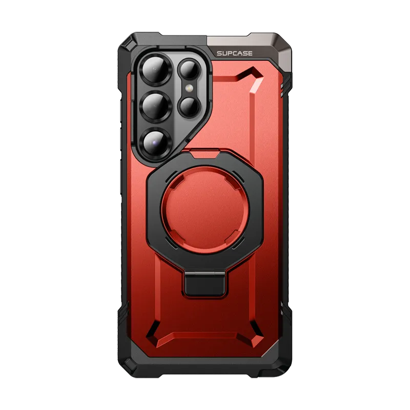 Slim Profiled Galaxy S25 Ultra UB Grip MagSafe Phone Case-Metallic Red