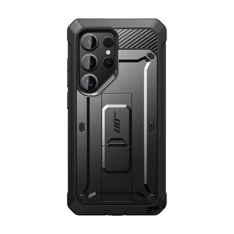 Everyday Comfort Hybrid Surface Layer Galaxy S25 Ultra Unicorn Beetle PRO Rugged Case-Black