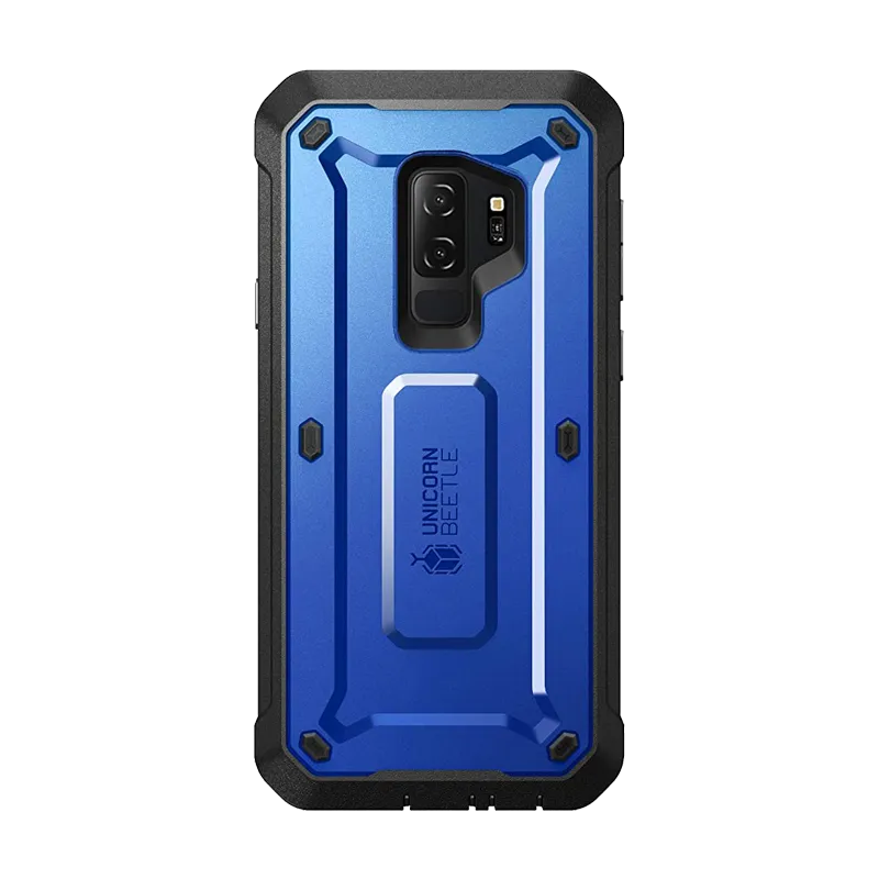Wear resistant Galaxy S9 Plus Unicorn Beetle Pro Full Body Rugged Case-Dark Blue