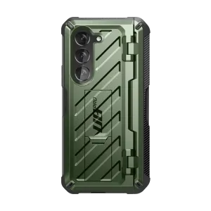 Frosted Finish Practical Look Galaxy Z Fold5 Unicorn Beetle PRO Rugged Case with S-Pen Holder-Dark Green