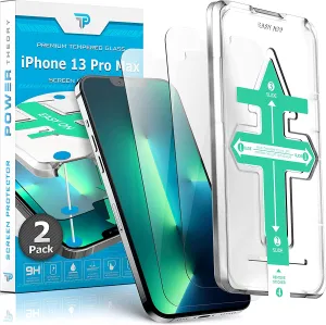 iPhone 13 Pro Max Tempered Glass Screen Protector [2-Pack] Oppo Protector