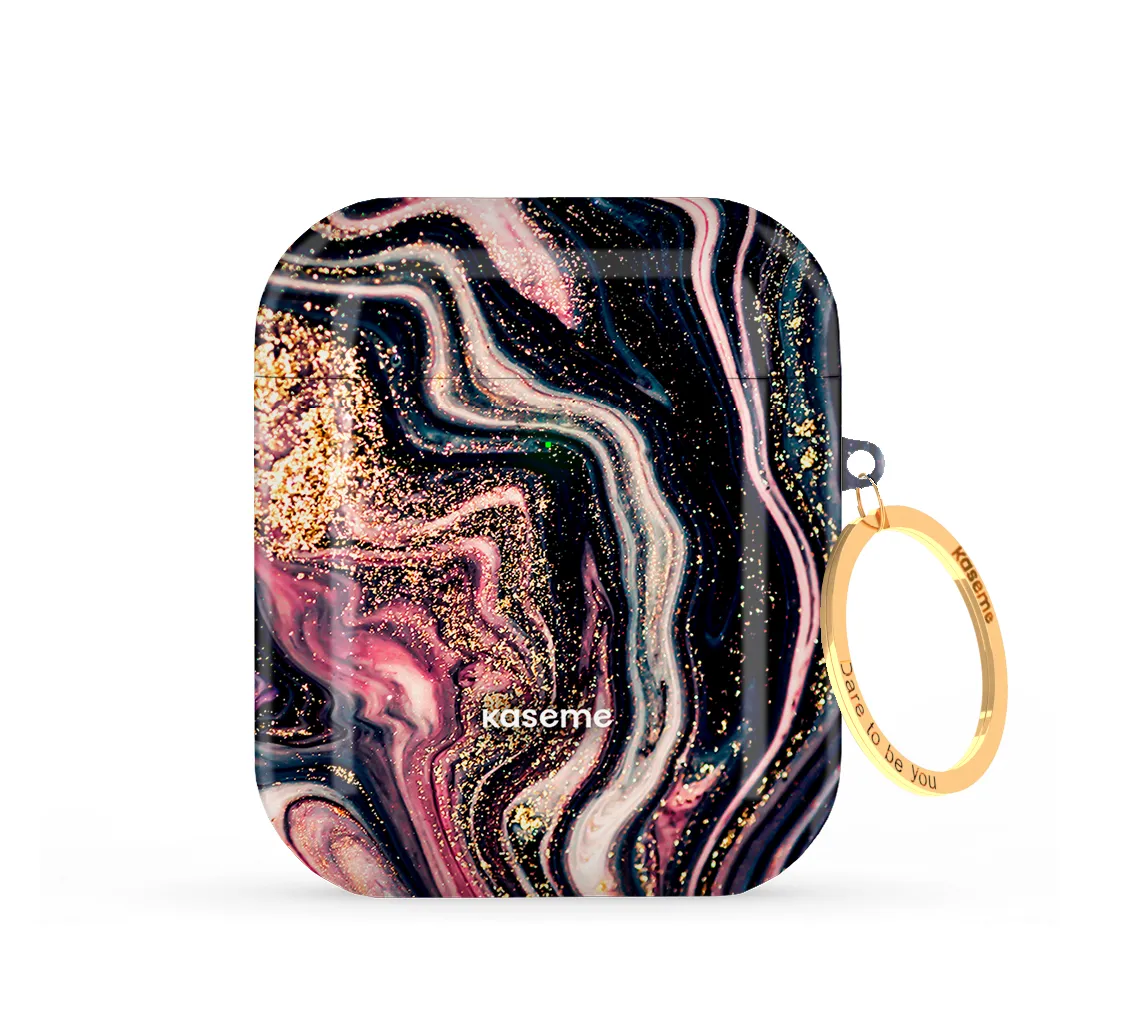 Shimmering Secrets AirPods Case Minimalist Tech Pouch