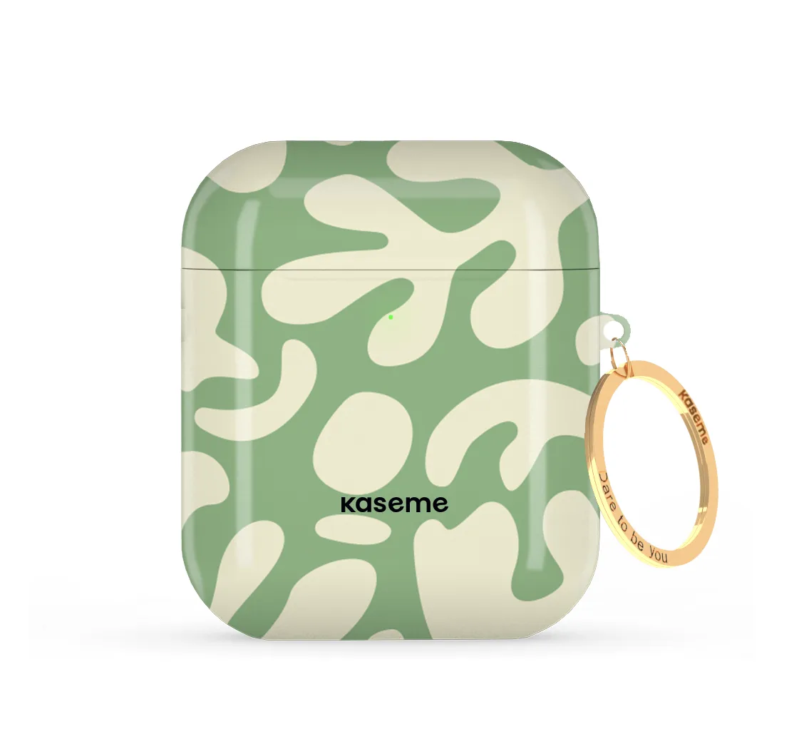 Lavish Green AirPods Case Trendy Compact Case