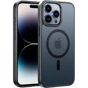 FNTCASE for iPhone 14 Pro Phone Case: Magnetic Charging Shockproof Magsafe Support - Frosted Oil Spray Touch Protective Build Smooth Feel