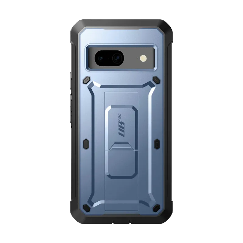 Google Pixel 7 Unicorn Beetle PRO Rugged Holster Case-Metallic Blue Shock Proof Hybrid Material