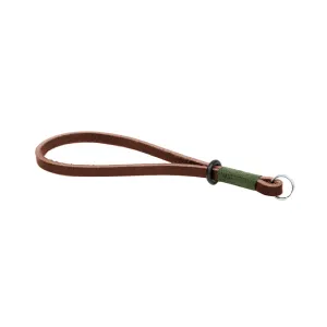 Gordy's Lug-Mount Leather Camera Wrist Strap, Regular - Dark Brown/Green Minimalist Look
