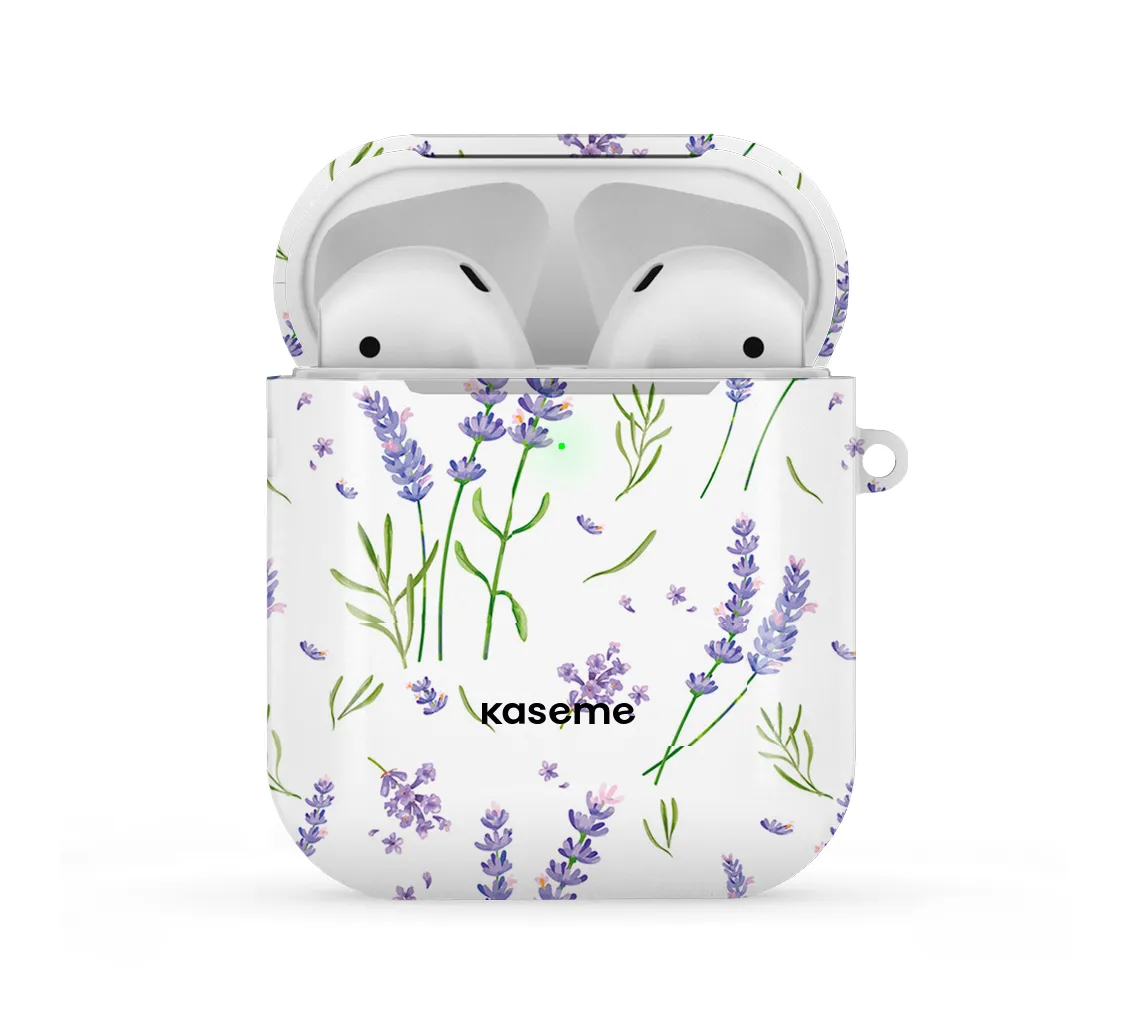 Majestic white AirPods Case shock resistant gradient soft pastel leather airpods protector