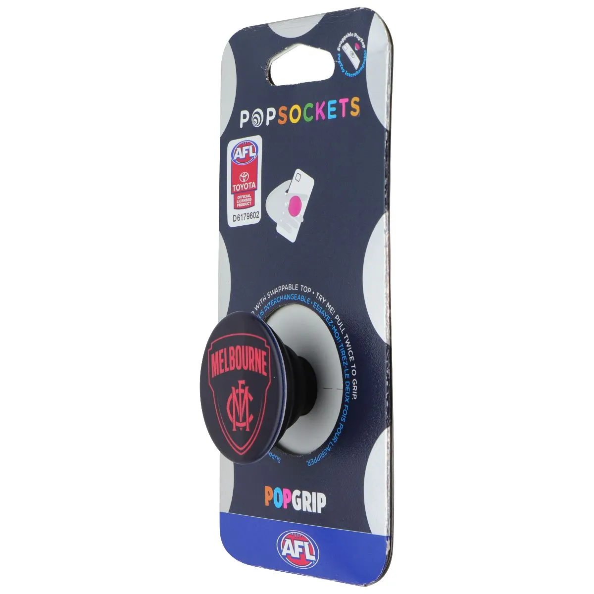 Pop Socket Practical Gift Pop Socket Work PopSockets PopGrip Expanding Stand Grip w/ Swappable Top - AFL Melbourne FC