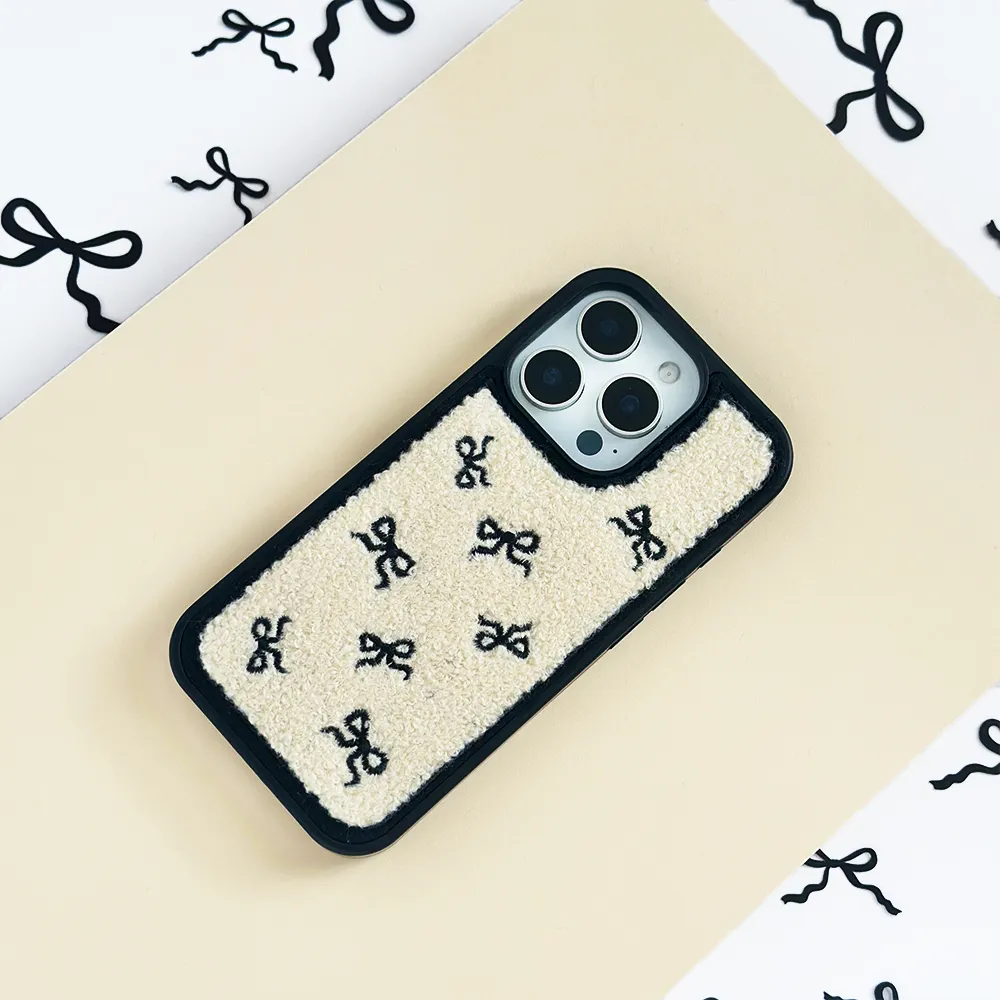Boucle Bows Phone Case Elegant Finish