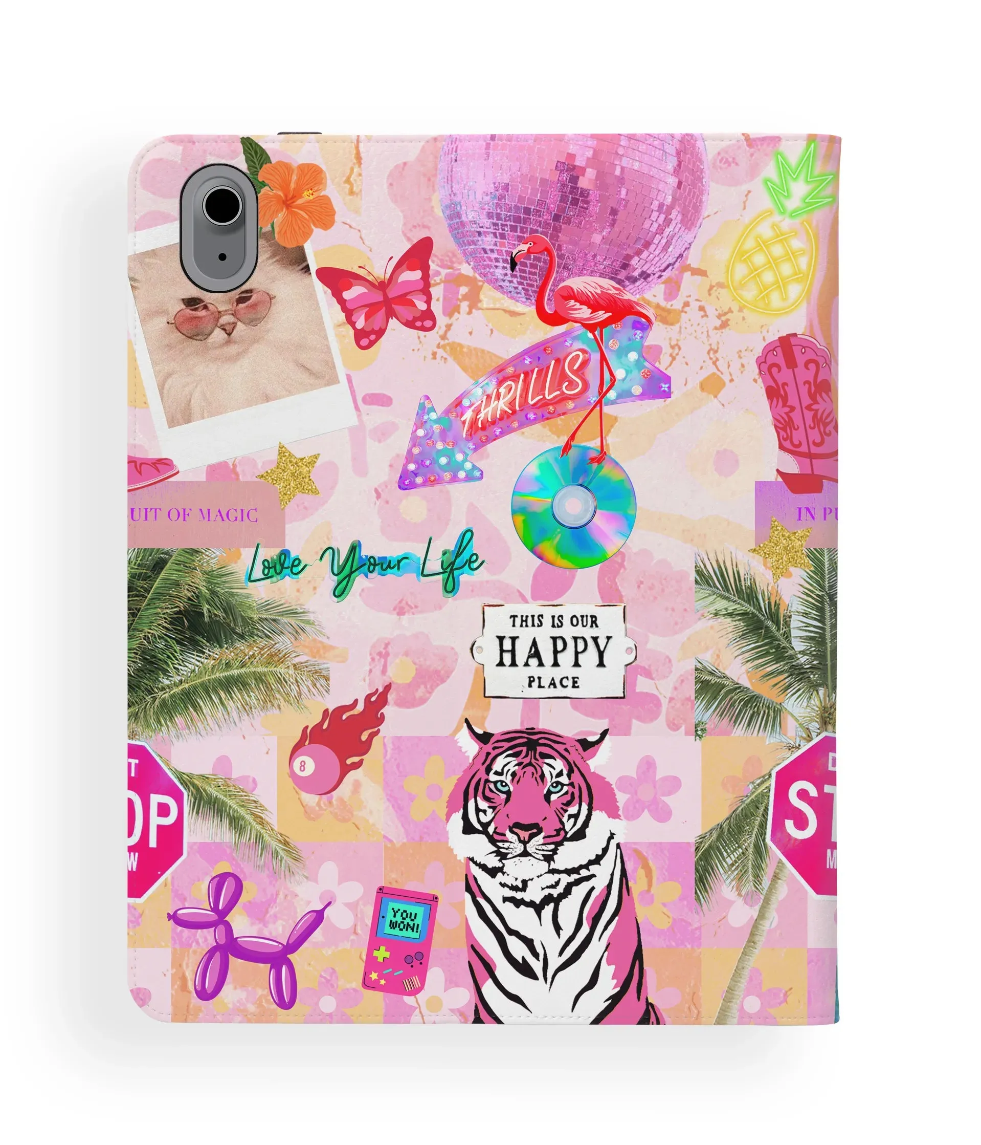 Happy Place iPad Folio matte texture protector