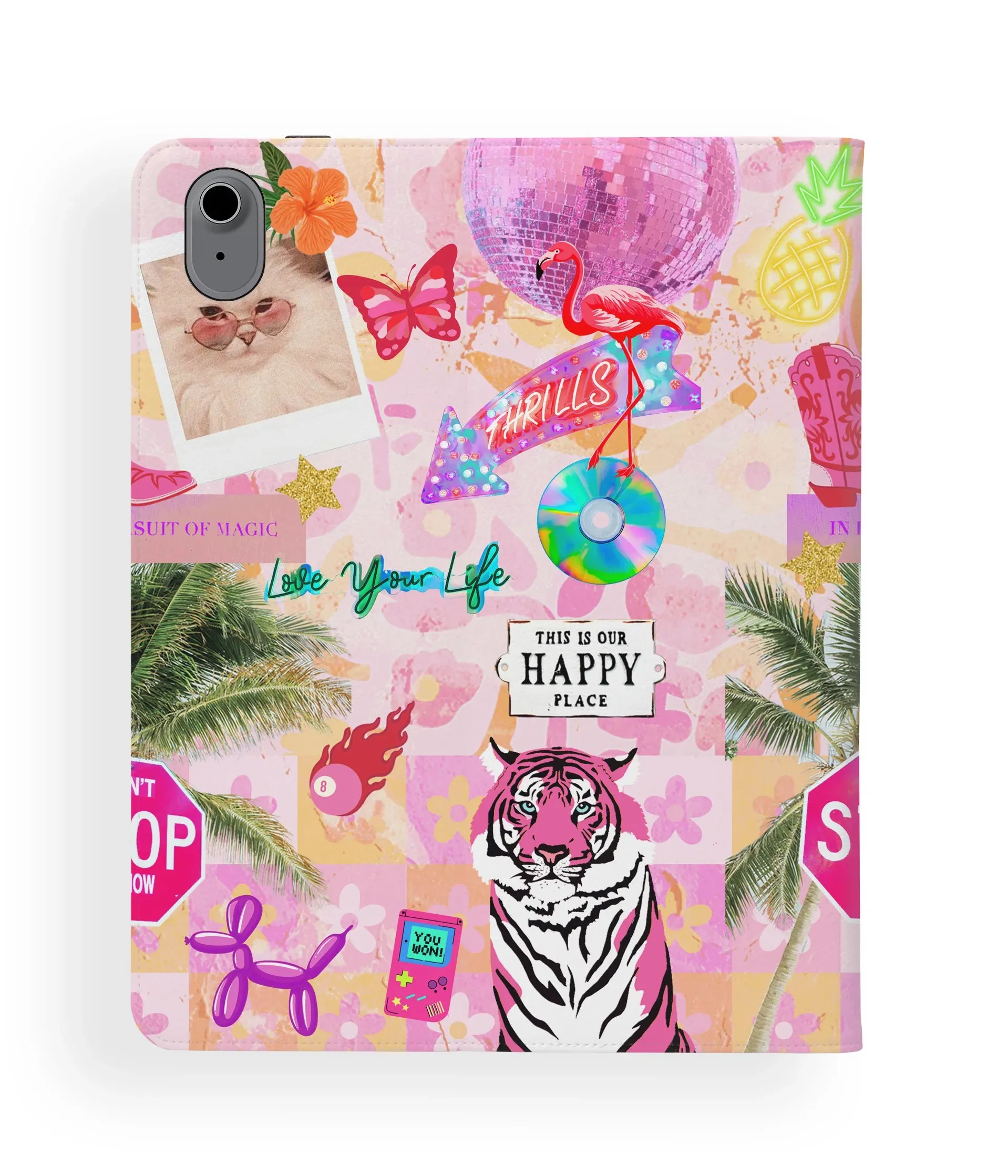 Tech Storage Outdoor Use Happy Place iPad Folio