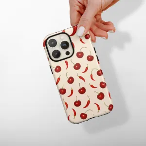Tough Phone Case - Cherry Spice Durable Look Elegant Look